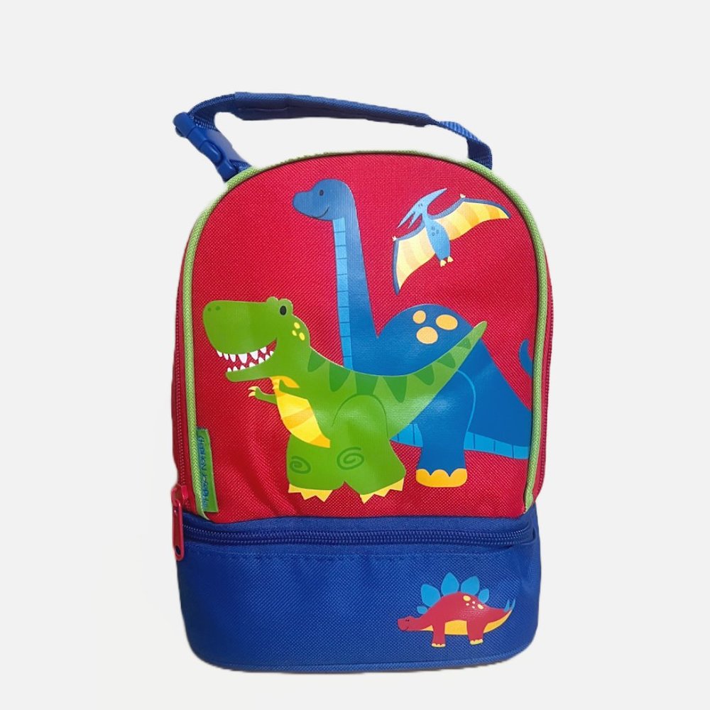 Stephen Joseph Kids Red Dino‎ Embroidered Lunch Bag